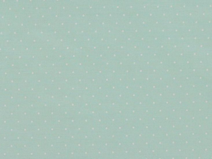 Mini Dots Polycotton Print, Mint