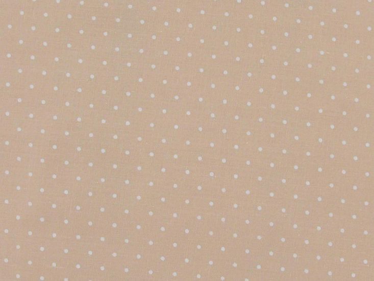 Mini Dots Polycotton Print, Peach