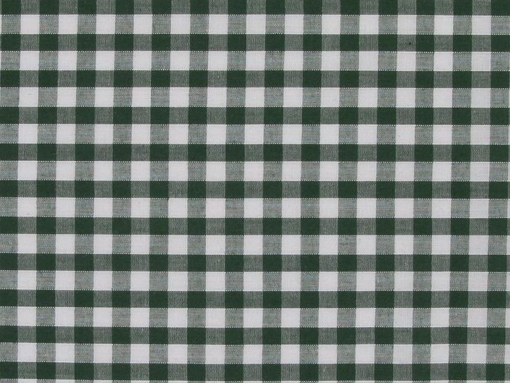 Woven Polycotton Gingham, 1/4 inch, Green