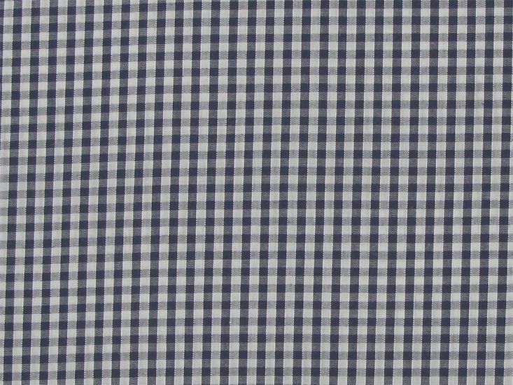 Woven Polycotton Gingham, 1/8 inch - Navy