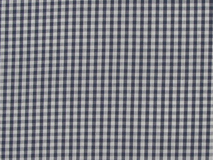 Woven Polycotton Gingham, 1/8 inch - Navy