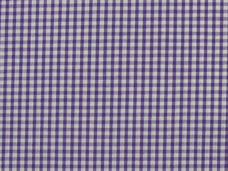 Woven Polycotton Gingham, 1/8 inch - Purple