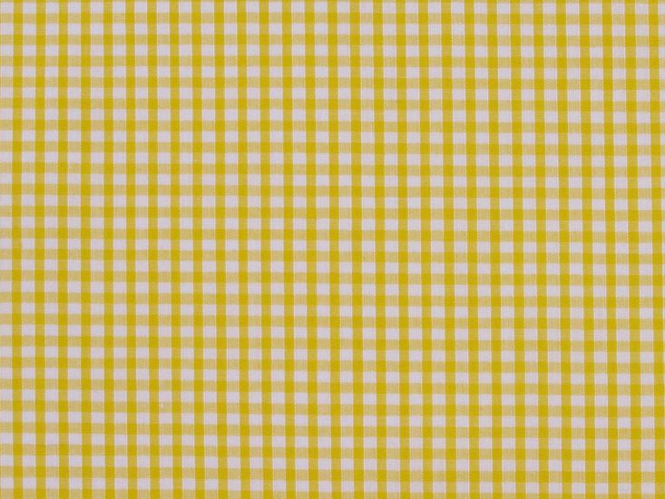 Woven Polycotton Gingham, 1/8 inch - Yellow