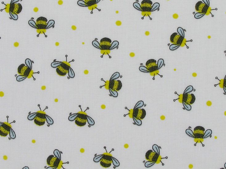 Honey Bees Polycotton Print