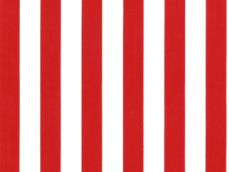 Medium 1cm Stripe Polycotton Print, Red