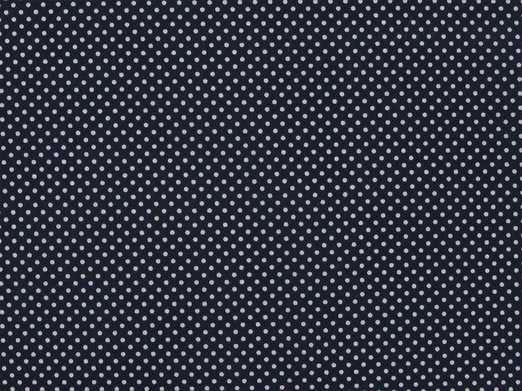 Pin Spot Polycotton Print, Black