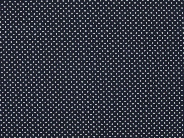 Pin Spot Polycotton Print, Black