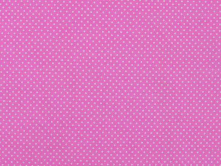 Pin Spot Polycotton Print, Pink
