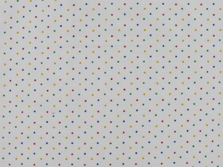 Primaries Polycotton Print, Pin Spot