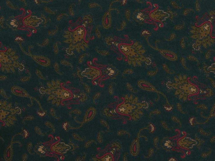 Abstract Paisley Premium Wool Print, Bottle