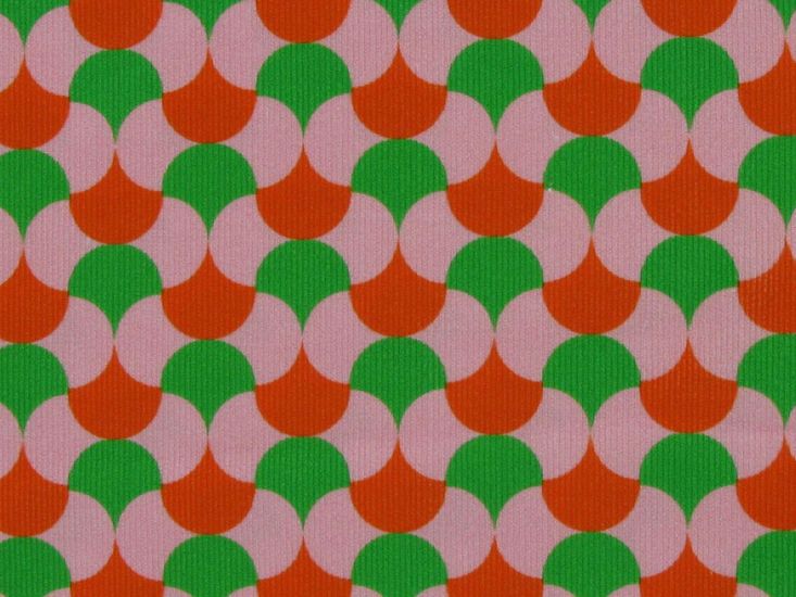 Abstract Tear Printed Cotton Needlecord