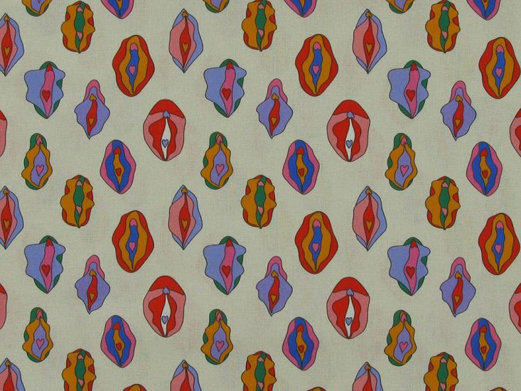 PRE-ORDER Abstract Vajayjay Cotton Print (DUE MID MAY)
