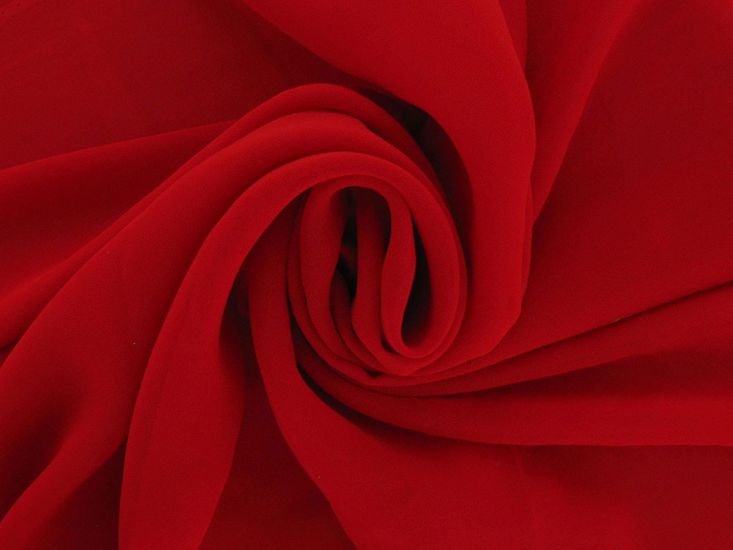Alexis Crepe Chiffon, Red