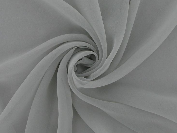 Alexis Crepe Chiffon, Silver