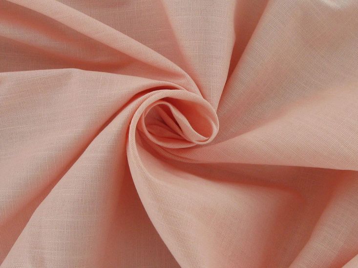 Amira Stretch Cotton Linen Blend, Peach