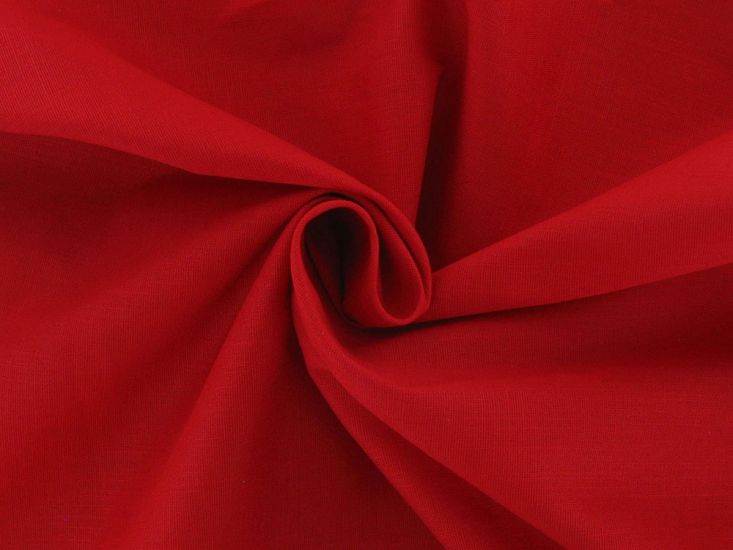 Amira Stretch Cotton Linen Blend, Red