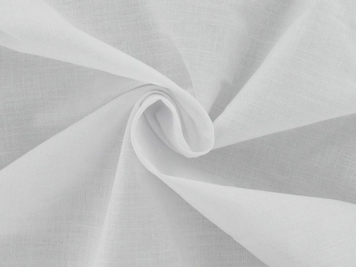 Amira Stretch Cotton Linen Blend, White