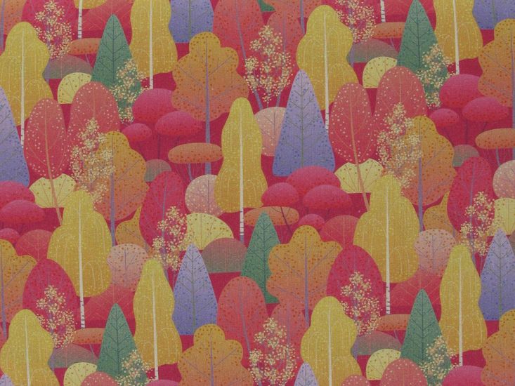 Autumn Forest Cotton Print