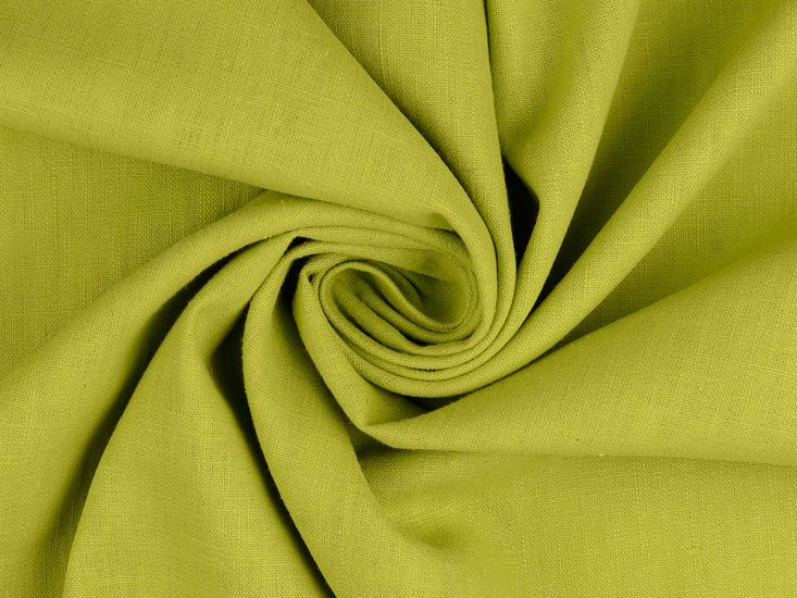 Ava Pure Washed Linen, Chartreuse