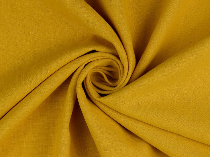 Ava Pure Washed Linen, Ochre