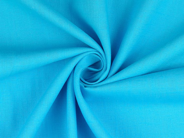Ava Pure Washed Linen, Turquoise