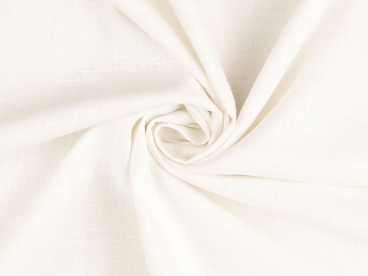 Ava Pure Washed Linen, White