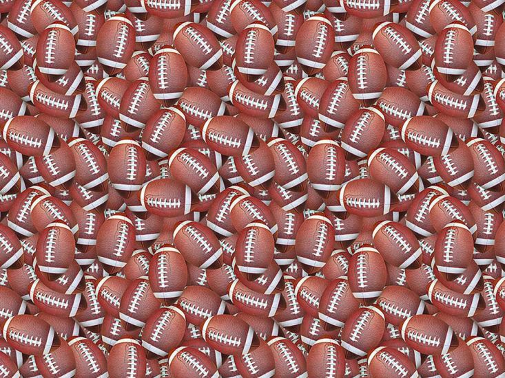 Ball Games Cotton Print, American Football