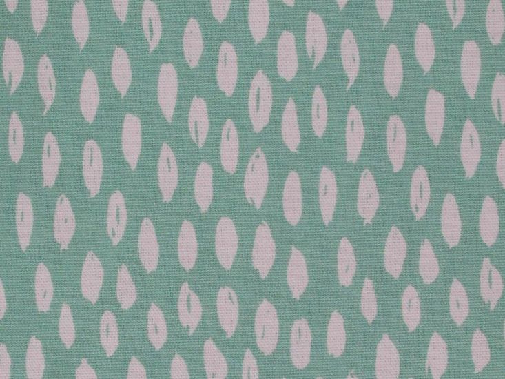 Bayside Cotton Curtain Fabric, Mint