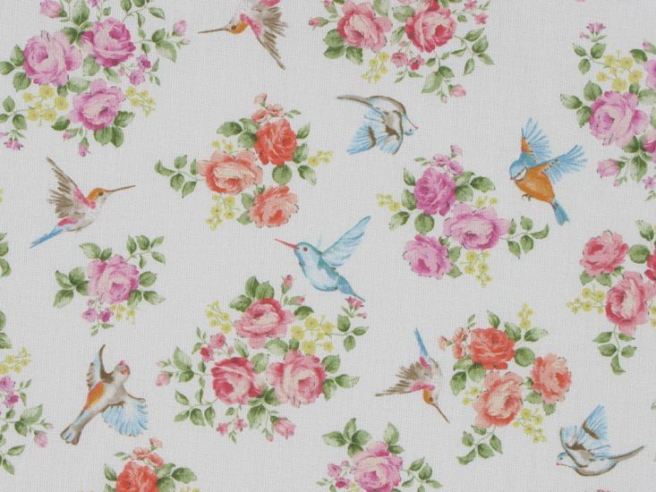 Bird Bouquet Cotton Print
