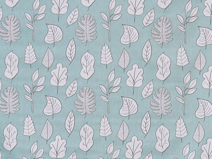 Biscayne Cotton Curtain Fabric, Mint