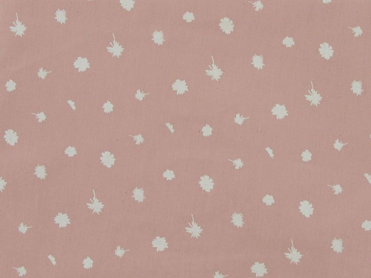Blossom Flutter Printed Cotton Twill, Pink
