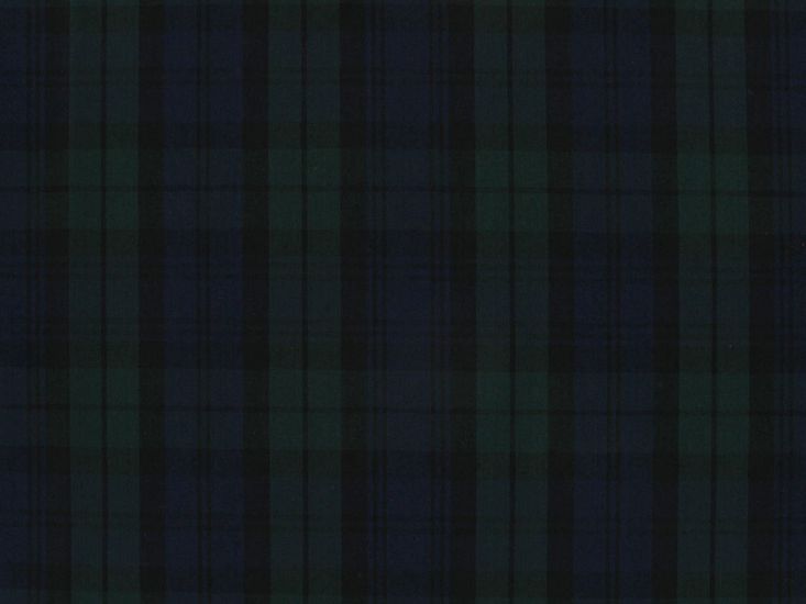 Bonnie Polycotton Woven Tartan, Blackwatch Large