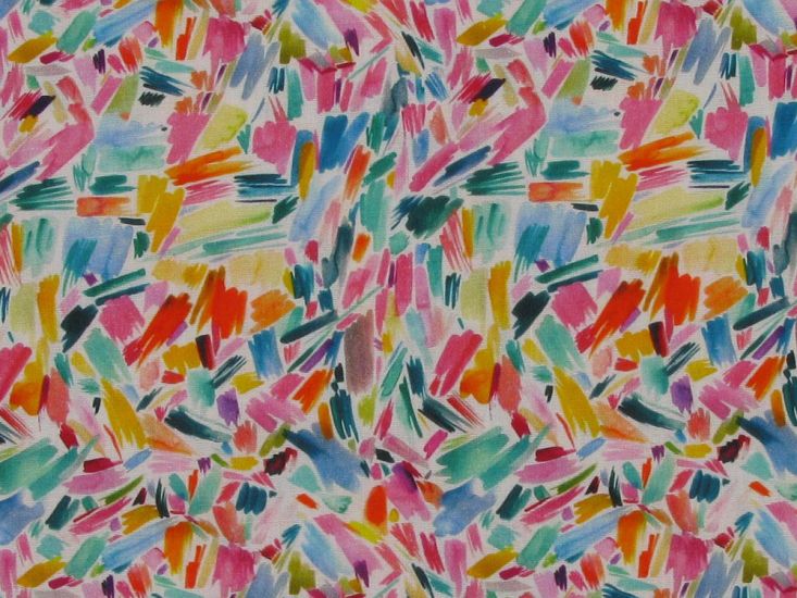 Brushstroke Bloom Cotton Poplin Print