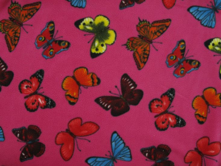 Butterfly Flutterby Polar Fleece