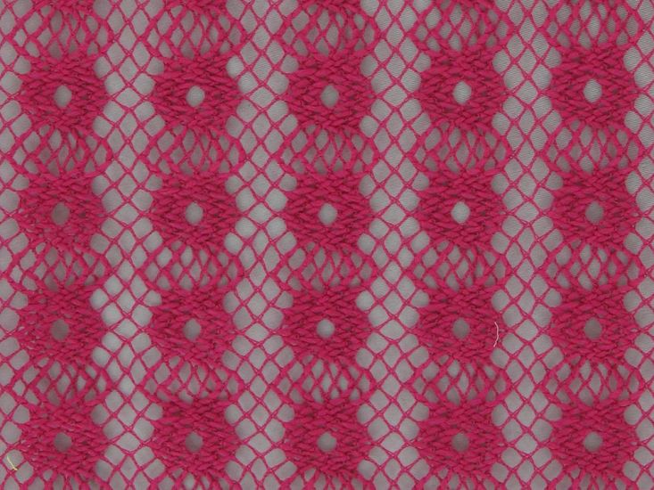 Cabana Rose Crochet Lace, Cerise