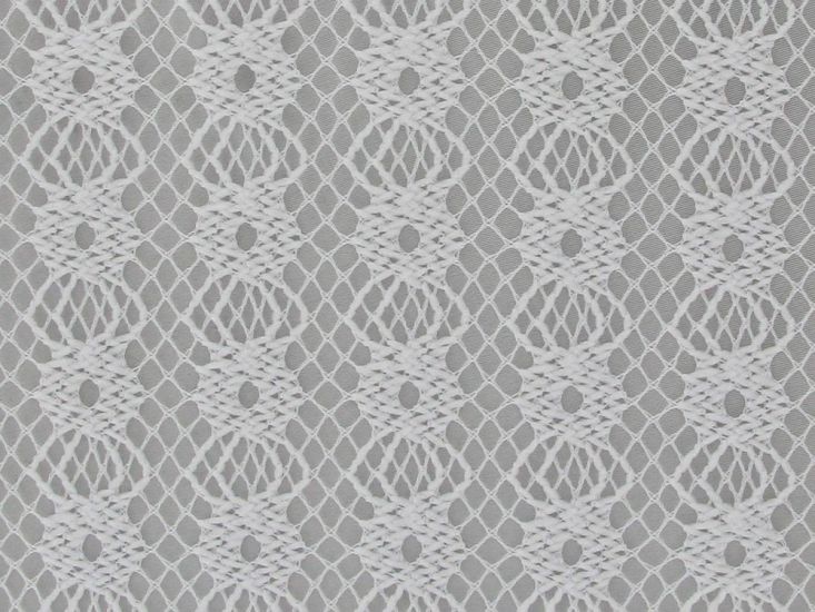 Cabana Rose Crochet Lace, White