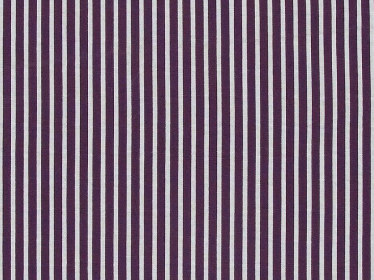 Candy Stripe Cotton Poplin, Purple