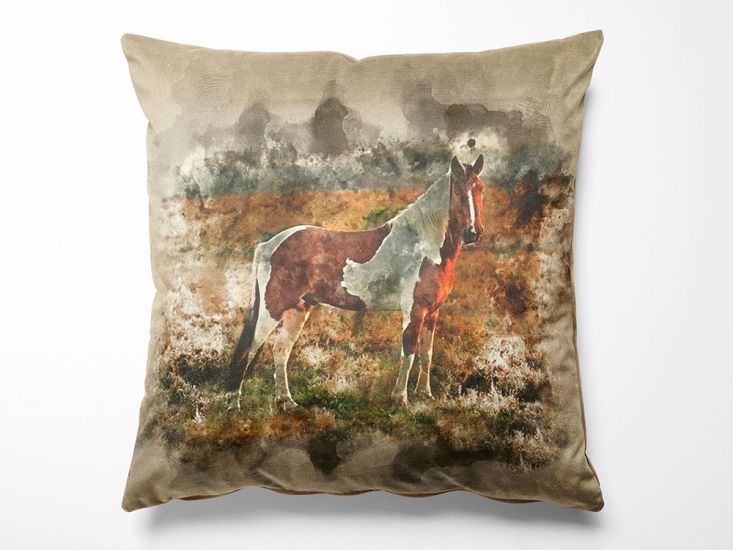 Canvas Art Linen Look Panel, Wild Horse