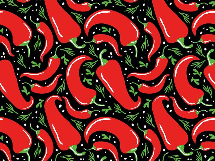Carnival Collection Bi-Stretch Panama, Chilli Pepper