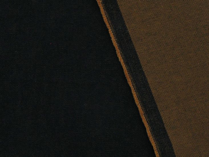 Caspian Premium Cotton 11oz Denim, Indigo Brown