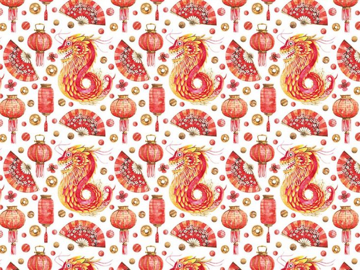 Chinese New Year Cotton Print