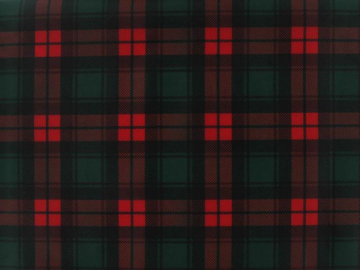 Christmas Tartan Polyester Lining