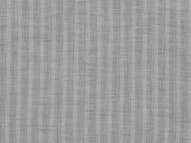 Clara Stripe Irish Linen, Light Grey