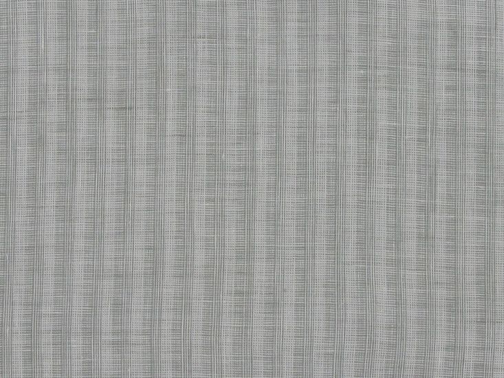 Clara Stripe Irish Linen, Light Grey