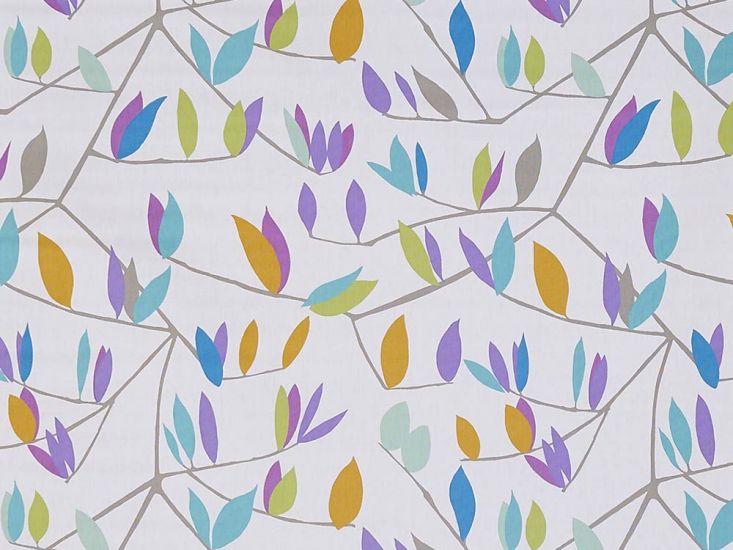 Coco Plum Cotton Curtain Fabric, Bahama