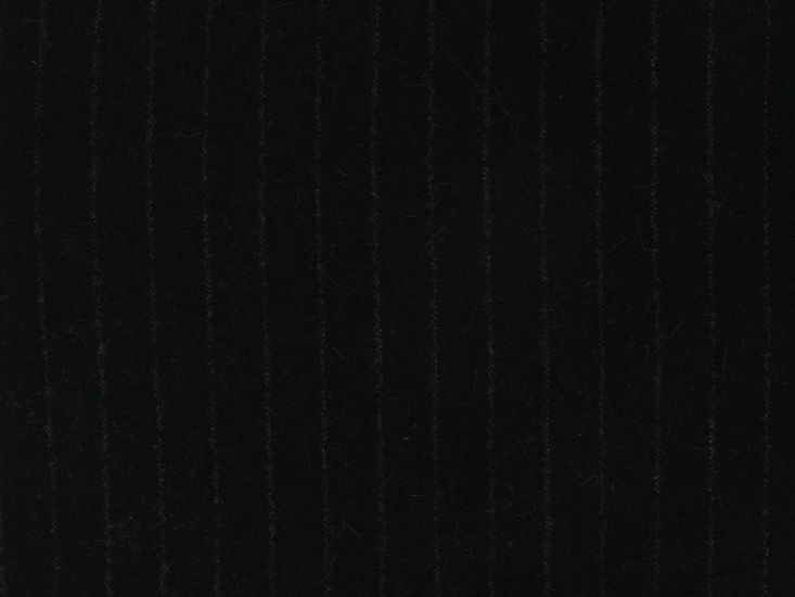 Colton Merino Wool Stripe Suiting, Black