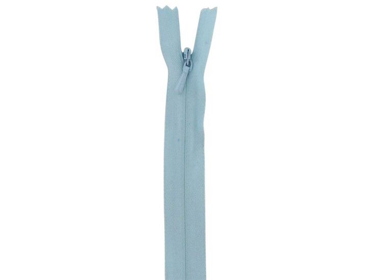 Concealed Invisible Closed End Dress Zip, 22 Inch, Baby Blue
