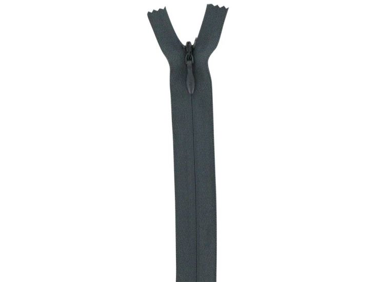 Concealed Invisible Closed End Dress Zip, 22 Inch, Grey