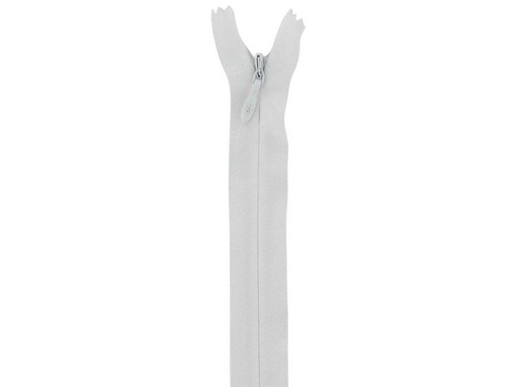 Concealed Invisible Closed End Dress Zip, 22 Inch, Ivory