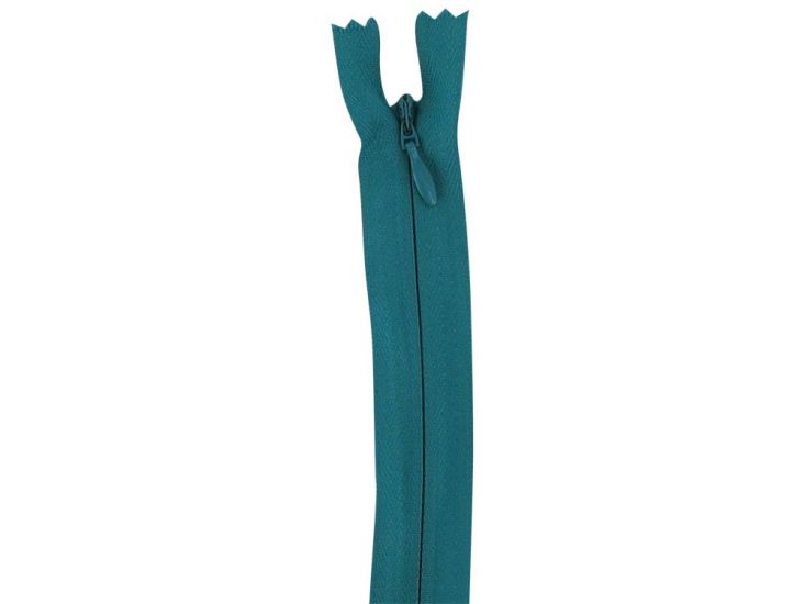 Concealed Invisible Closed End Dress Zip, 22 Inch, Teal